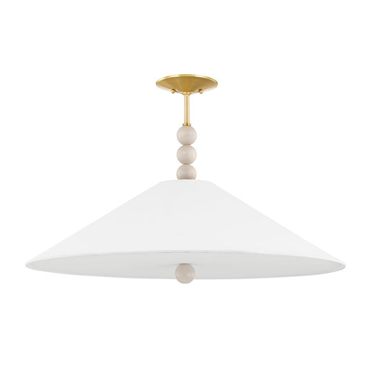 Mitzi by Hudson Valley Lighting Alexis 3-Light Pendant in Aged Brass