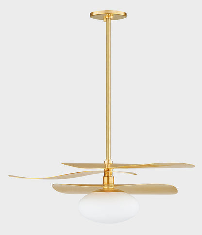 Mitzi by Hudson Valley Lighting Allida Pendant in Vintage Gold Leaf, detail view 1