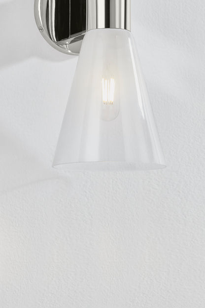 Mitzi by Hudson Valley Lighting Alma 2-Light Wall Sconce in Polished Nickel, detail view 2