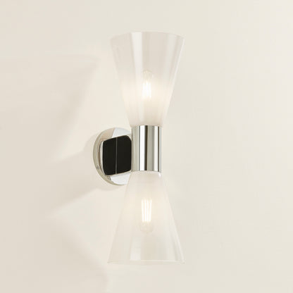 Mitzi by Hudson Valley Lighting Alma 2-Light Wall Sconce in Polished Nickel, detail view 4