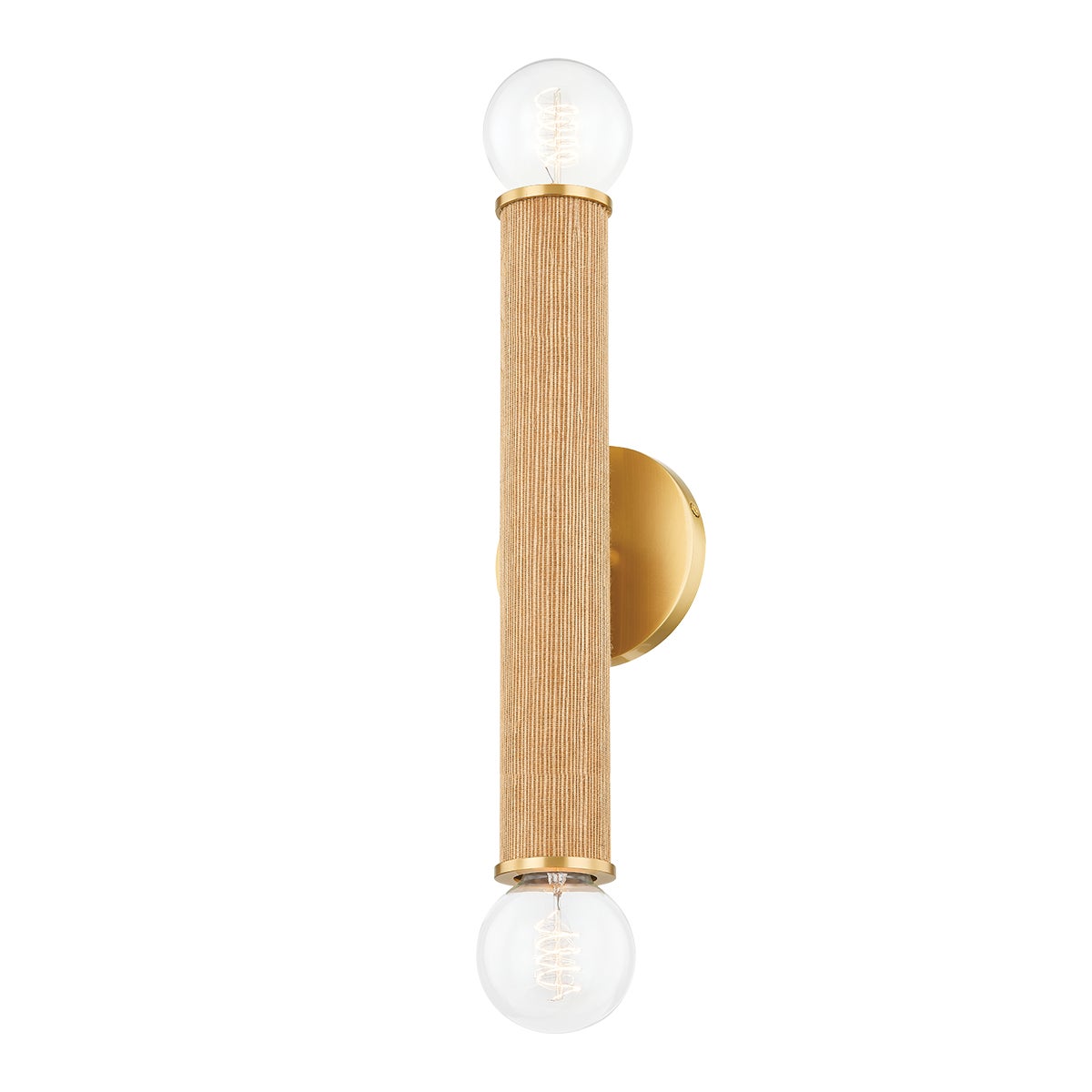 Mitzi by Hudson Valley Lighting Amabella 2-Light Wall Sconce in Aged Brass