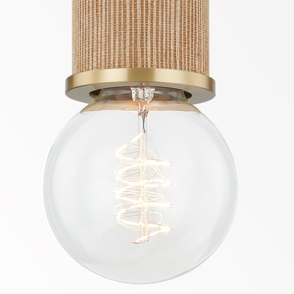 Mitzi by Hudson Valley Lighting Amabella 2-Light Wall Sconce in Aged Brass, detail view 2