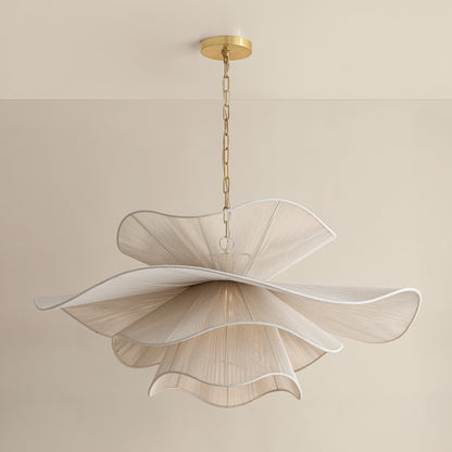 Mitzi by Hudson Valley Lighting Amanda Large Chandelier in Aged Brass, detail view 10