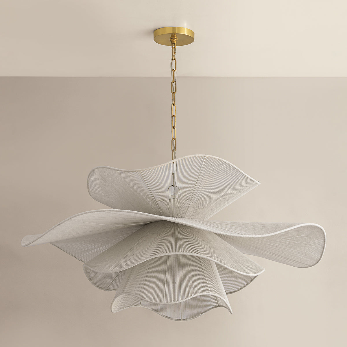 Mitzi by Hudson Valley Lighting Amanda Large Chandelier in Aged Brass, detail view 12