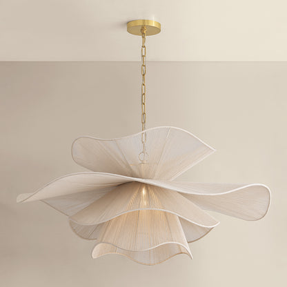 Mitzi by Hudson Valley Lighting Amanda Large Chandelier in Aged Brass, detail view 13