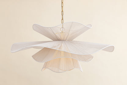 Mitzi by Hudson Valley Lighting Amanda Large Chandelier in Aged Brass, detail view 7