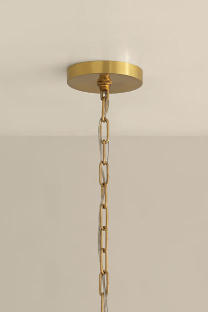 Mitzi by Hudson Valley Lighting Amanda Large Chandelier in Aged Brass, detail view 8