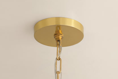 Mitzi by Hudson Valley Lighting Amanda Large Chandelier in Aged Brass, detail view 9