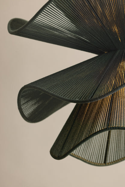 Mitzi by Hudson Valley Lighting Amanda Small Chandelier in Patina Brass / Spruce Cotton, detail view 3