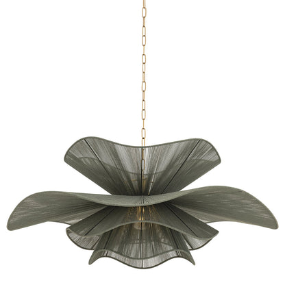 Mitzi by Hudson Valley Lighting Amanda Large Chandelier in Patina Brass