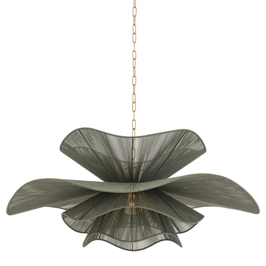 Mitzi by Hudson Valley Lighting Amanda Large Chandelier in Patina Brass