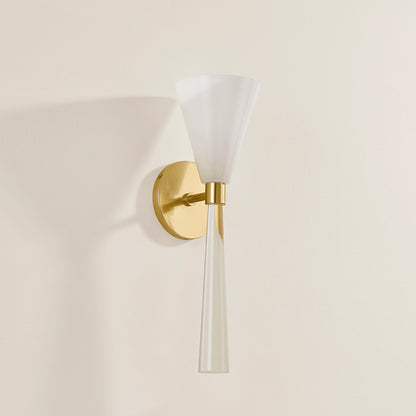Mitzi by Hudson Valley Lighting Amara Wall Sconce in Aged Brass, detail view 3