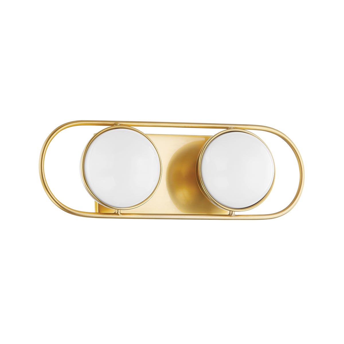 Mitzi by Hudson Valley Lighting Amy 2-Light Vanity Light in Aged Brass