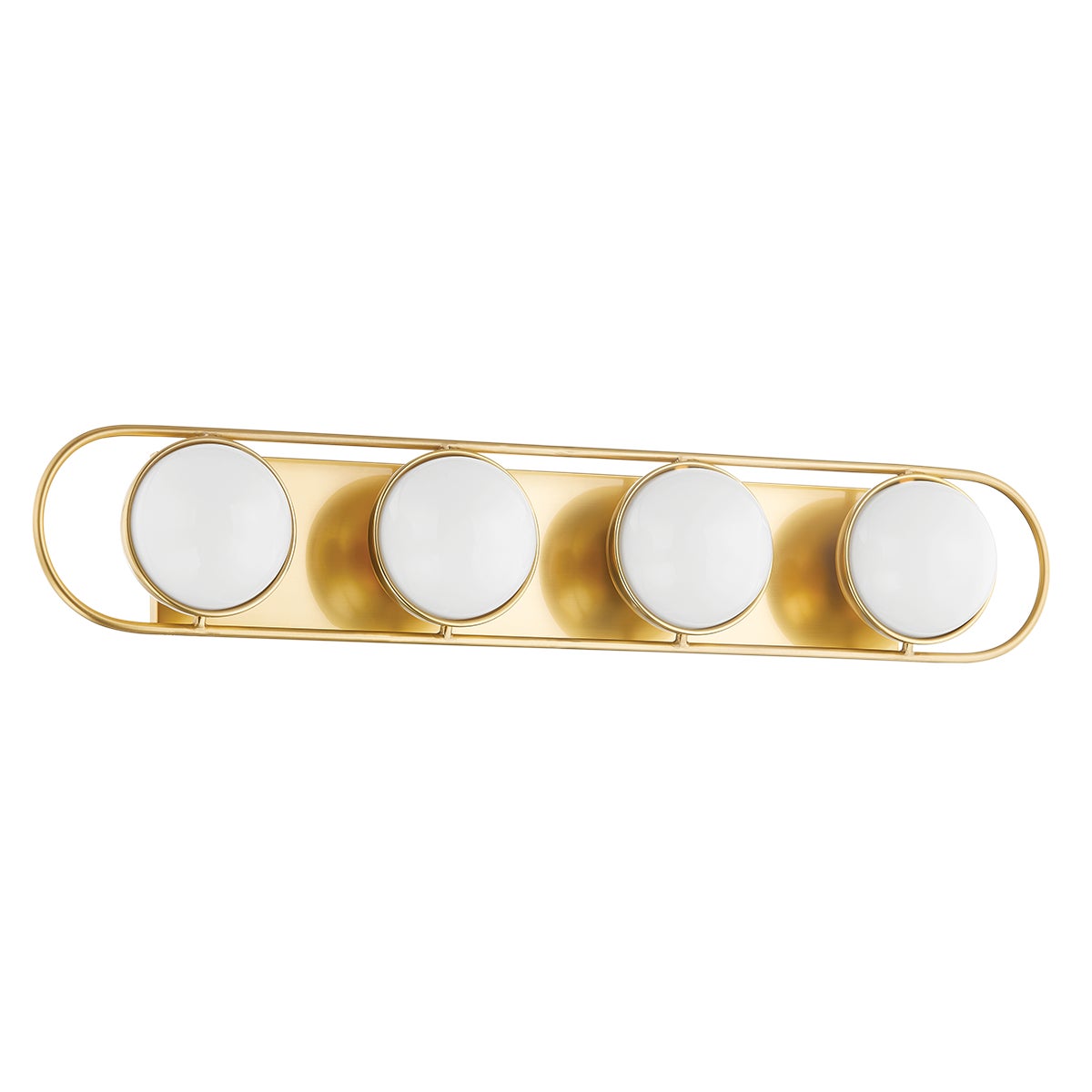 Mitzi by Hudson Valley Lighting Amy 4-Light Vanity Light in Aged Brass