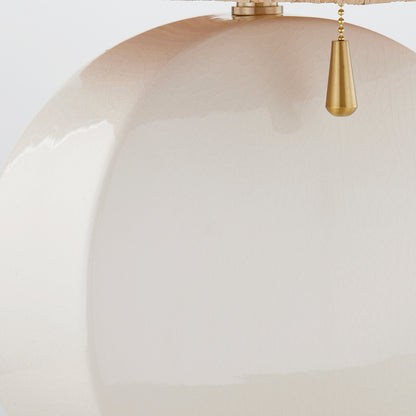 Mitzi by Hudson Valley Lighting Aneesa Table Lamp in Aged Brass, detail view 2