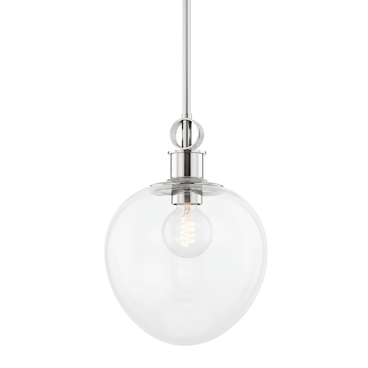 Mitzi by Hudson Valley Lighting Anna Small Pendant in Polished Nickel