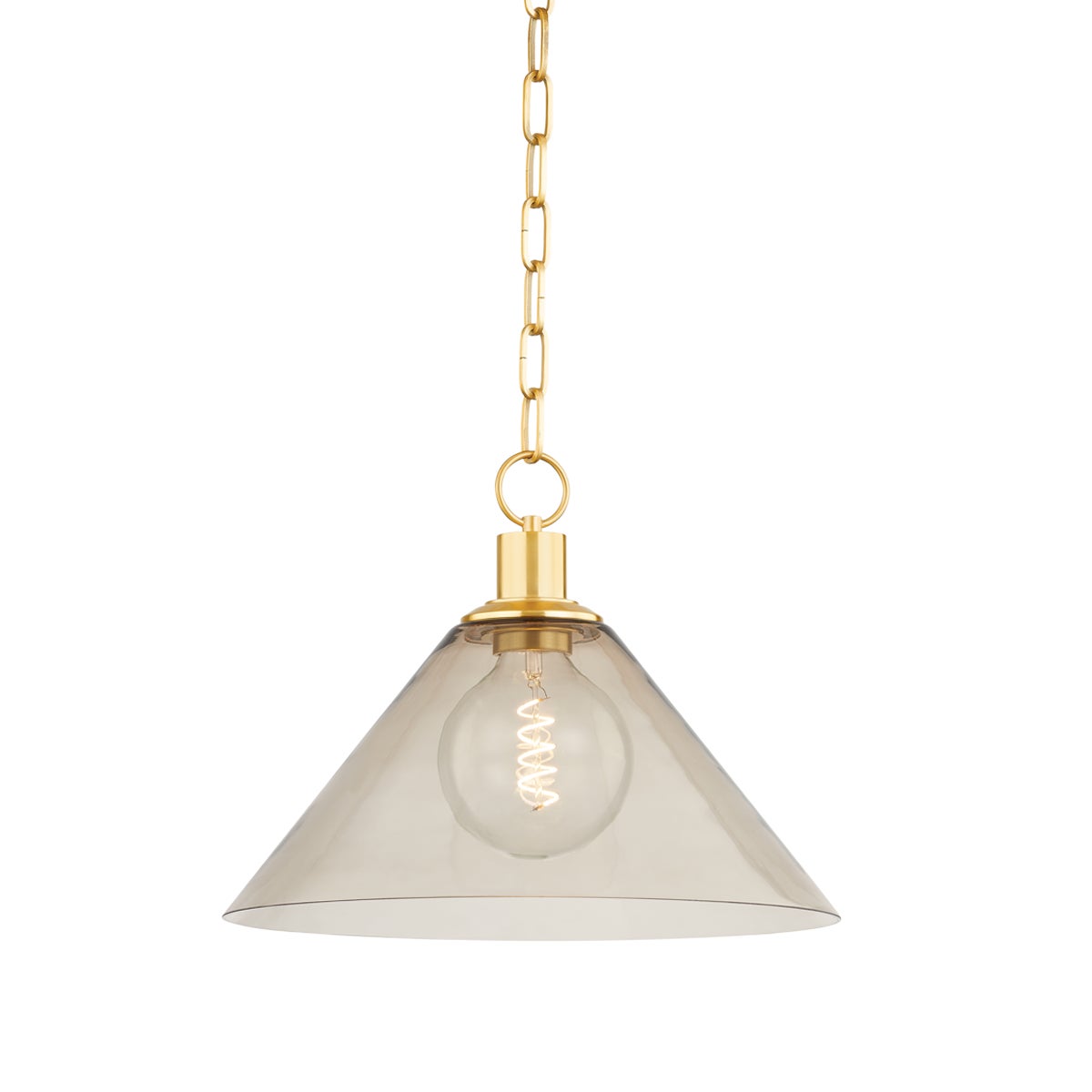 Mitzi by Hudson Valley Lighting Anniebee Large Pendant in Aged Brass