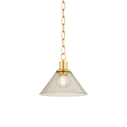 Mitzi by Hudson Valley Lighting Anniebee Small Pendant in Aged Brass