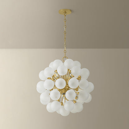 Mitzi by Hudson Valley Lighting Antoneta Chandelier in Aged Brass, detail view 3
