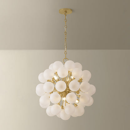 Mitzi by Hudson Valley Lighting Antoneta Chandelier in Aged Brass, detail view 5