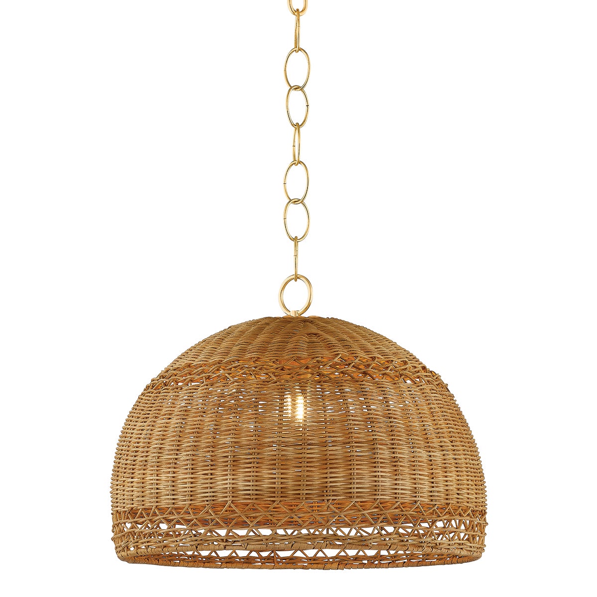Mitzi by Hudson Valley Lighting April Small Pendant in Aged Brass
