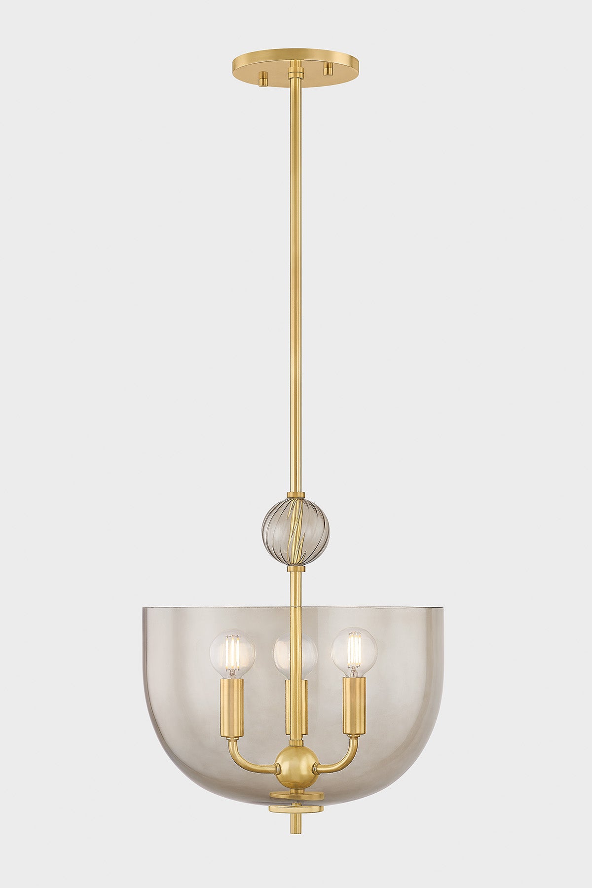 Mitzi by Hudson Valley Lighting Arianne Lantern in Aged Brass, detail view 1