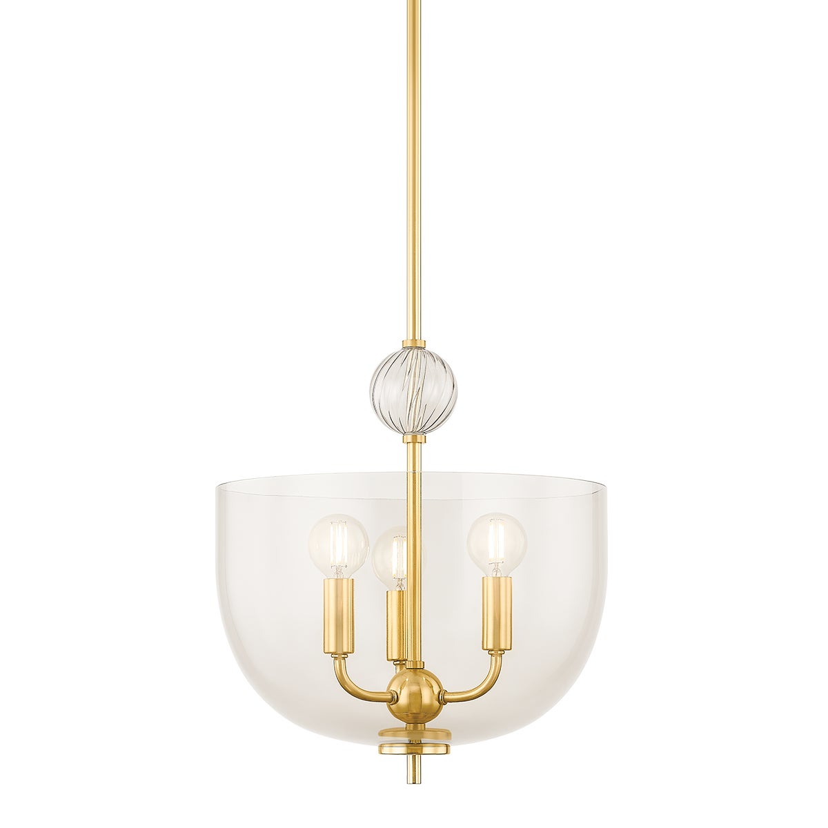 Mitzi by Hudson Valley Lighting Arianne Lantern in Aged Brass