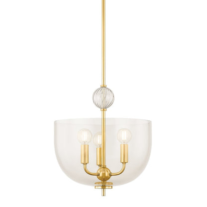 Mitzi by Hudson Valley Lighting Arianne Lantern in Aged Brass
