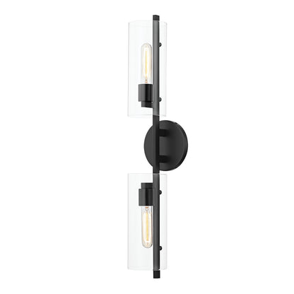 Mitzi by Hudson Valley Lighting Ariel 2-Light Wall Sconce in Soft Black