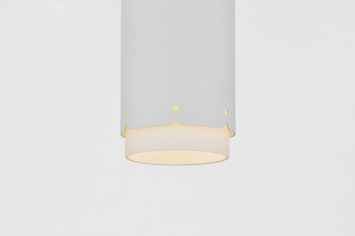 Mitzi by Hudson Valley Lighting Asa Flush Mount in Aged Brass, detail view 3