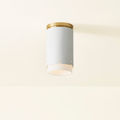 Mitzi by Hudson Valley Lighting Asa Flush Mount in Aged Brass, detail view 7