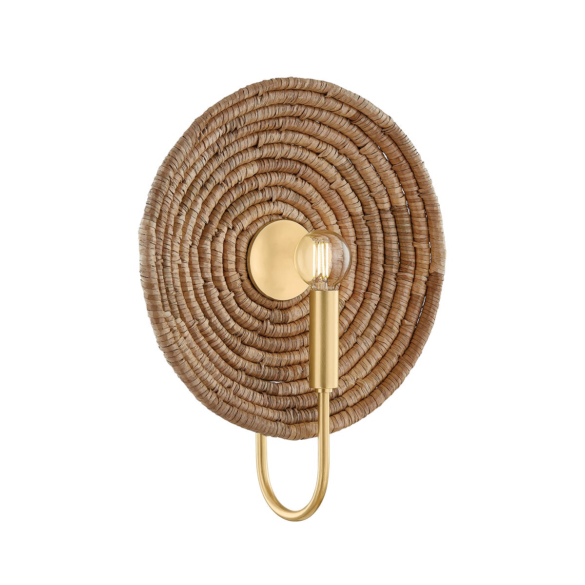 Mitzi by Hudson Valley Lighting Ashby Wall Sconce in Aged Brass