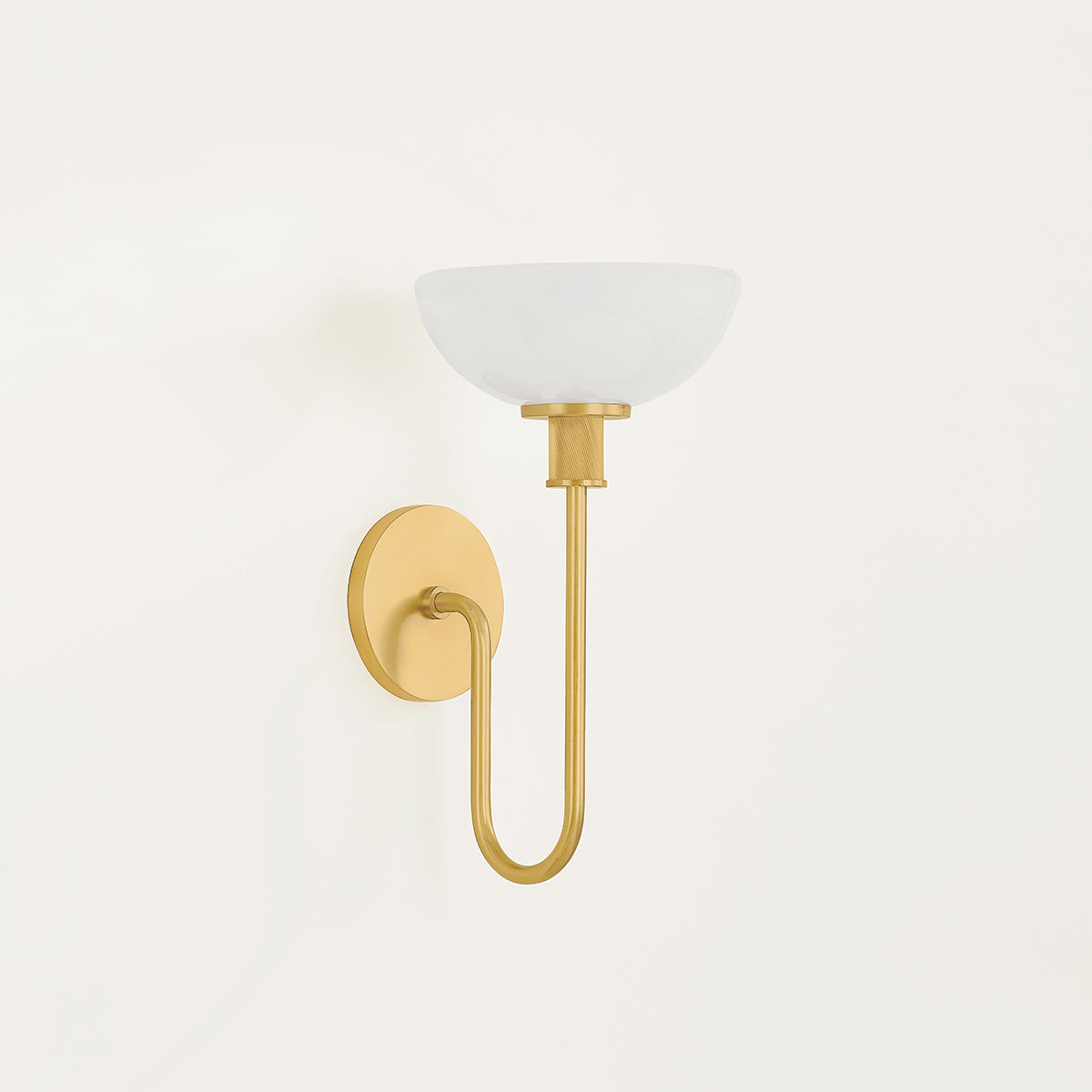 Mitzi by Hudson Valley Lighting Aster Wall Sconce in Aged Brass, detail view 3