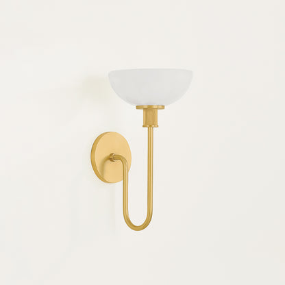 Mitzi by Hudson Valley Lighting Aster Wall Sconce in Aged Brass, detail view 3