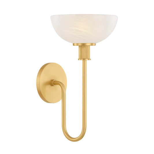 Mitzi by Hudson Valley Lighting Aster Wall Sconce in Aged Brass