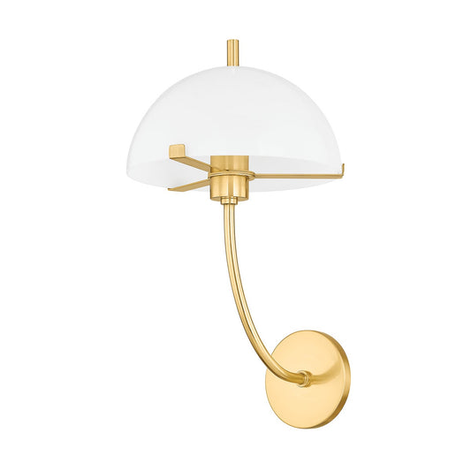 Mitzi by Hudson Valley Lighting Atala Wall Sconce in Aged Brass