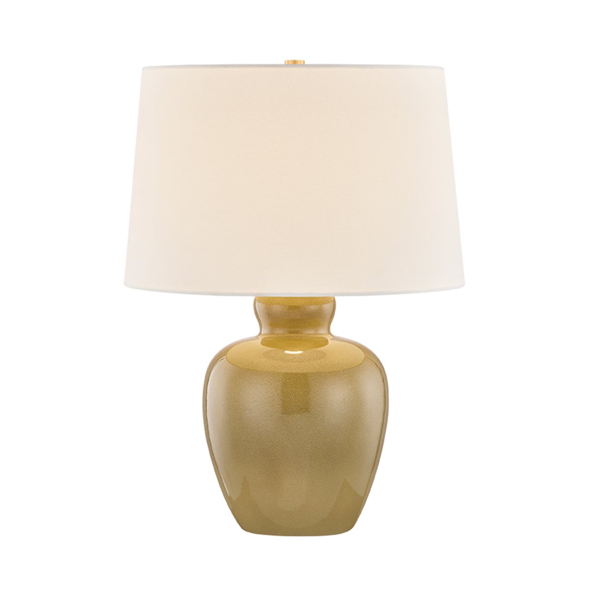 Mitzi by Hudson Valley Lighting Azaire Table Lamp in Aged Brass / Ceramic Ginger Tea