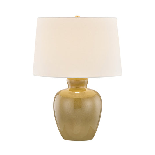 Mitzi by Hudson Valley Lighting Azaire Table Lamp in Aged Brass / Ceramic Ginger Tea