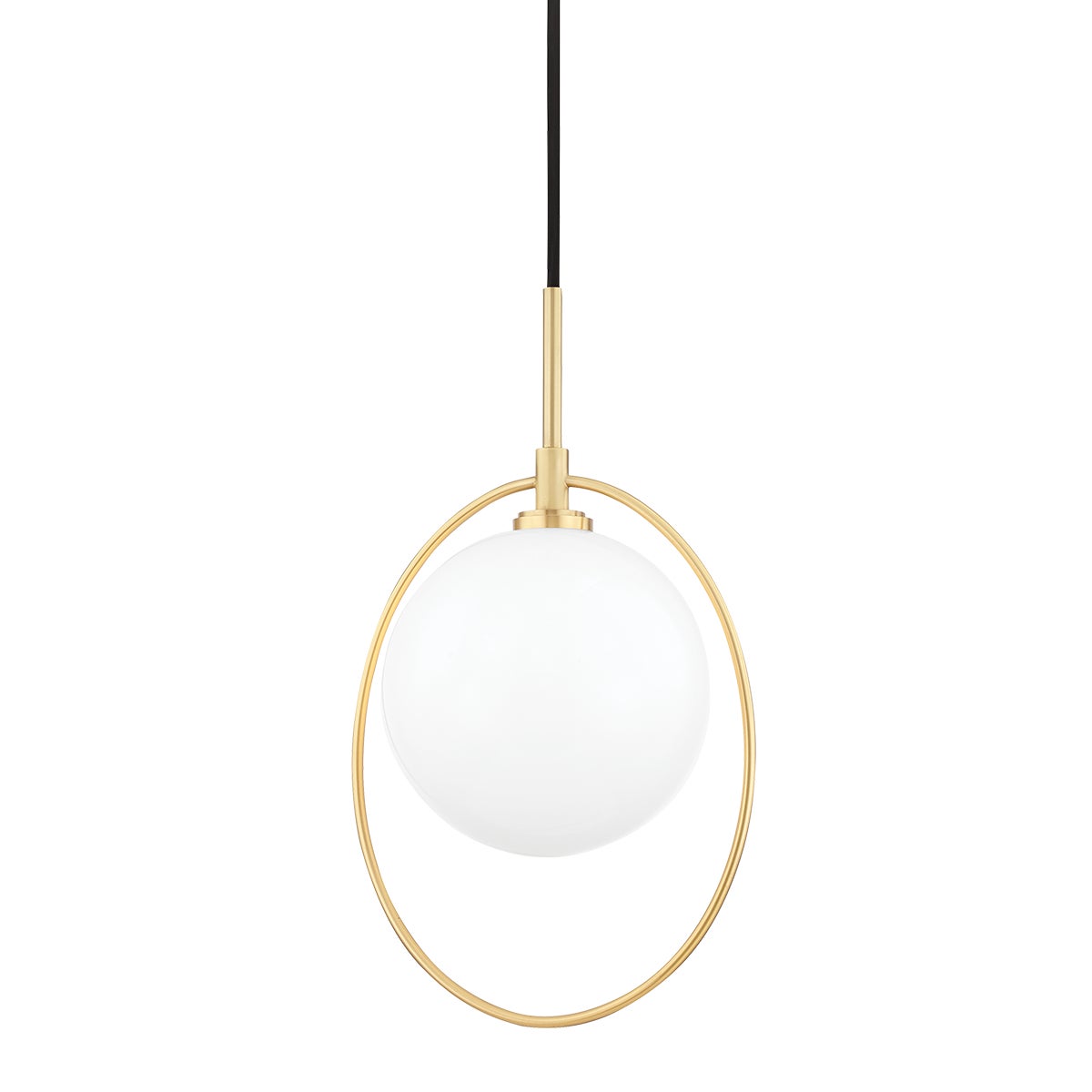 Mitzi by Hudson Valley Lighting Babette Pendant in Aged Brass