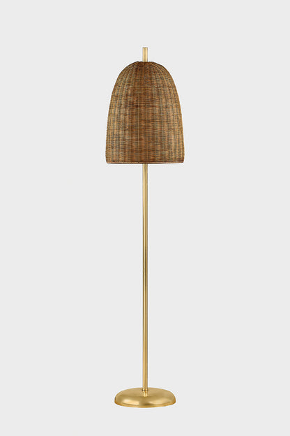 Mitzi by Hudson Valley Lighting Beatrice Floor Lamp in Aged Brass, detail view 1