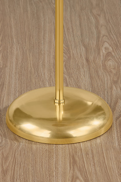 Mitzi by Hudson Valley Lighting Beatrice Floor Lamp in Aged Brass, detail view 2