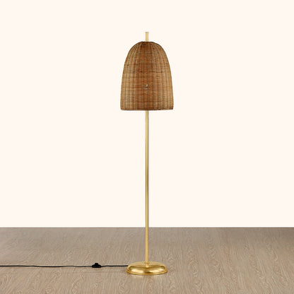 Mitzi by Hudson Valley Lighting Beatrice Floor Lamp in Aged Brass, detail view 5