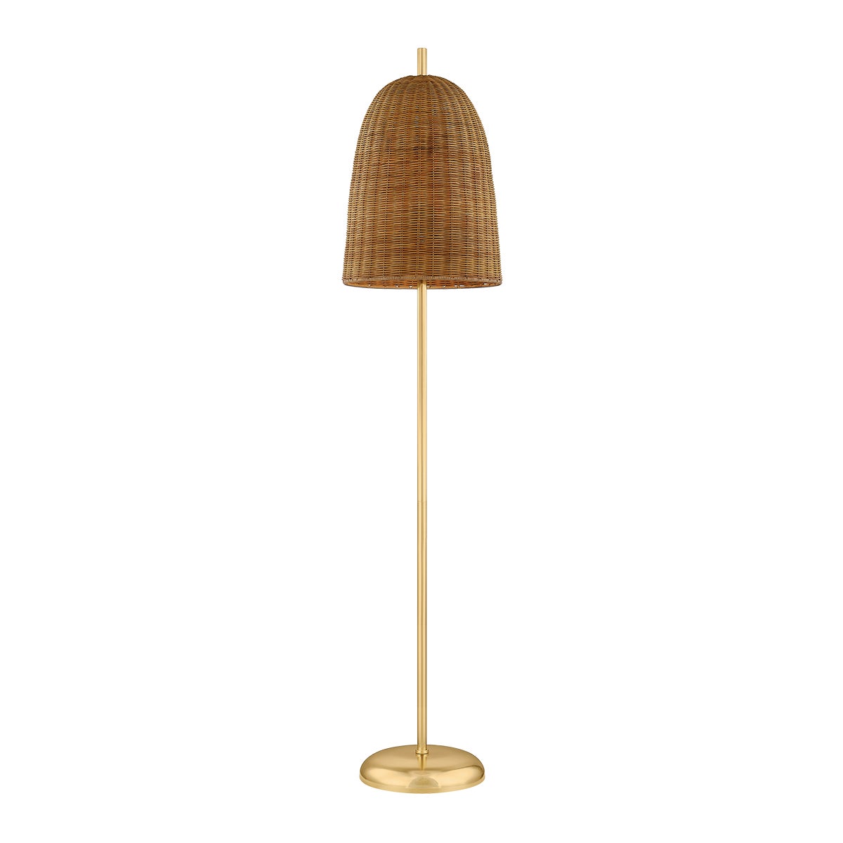 Mitzi by Hudson Valley Lighting Beatrice Floor Lamp in Aged Brass