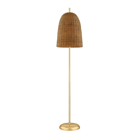 Mitzi by Hudson Valley Lighting Beatrice Floor Lamp in Aged Brass
