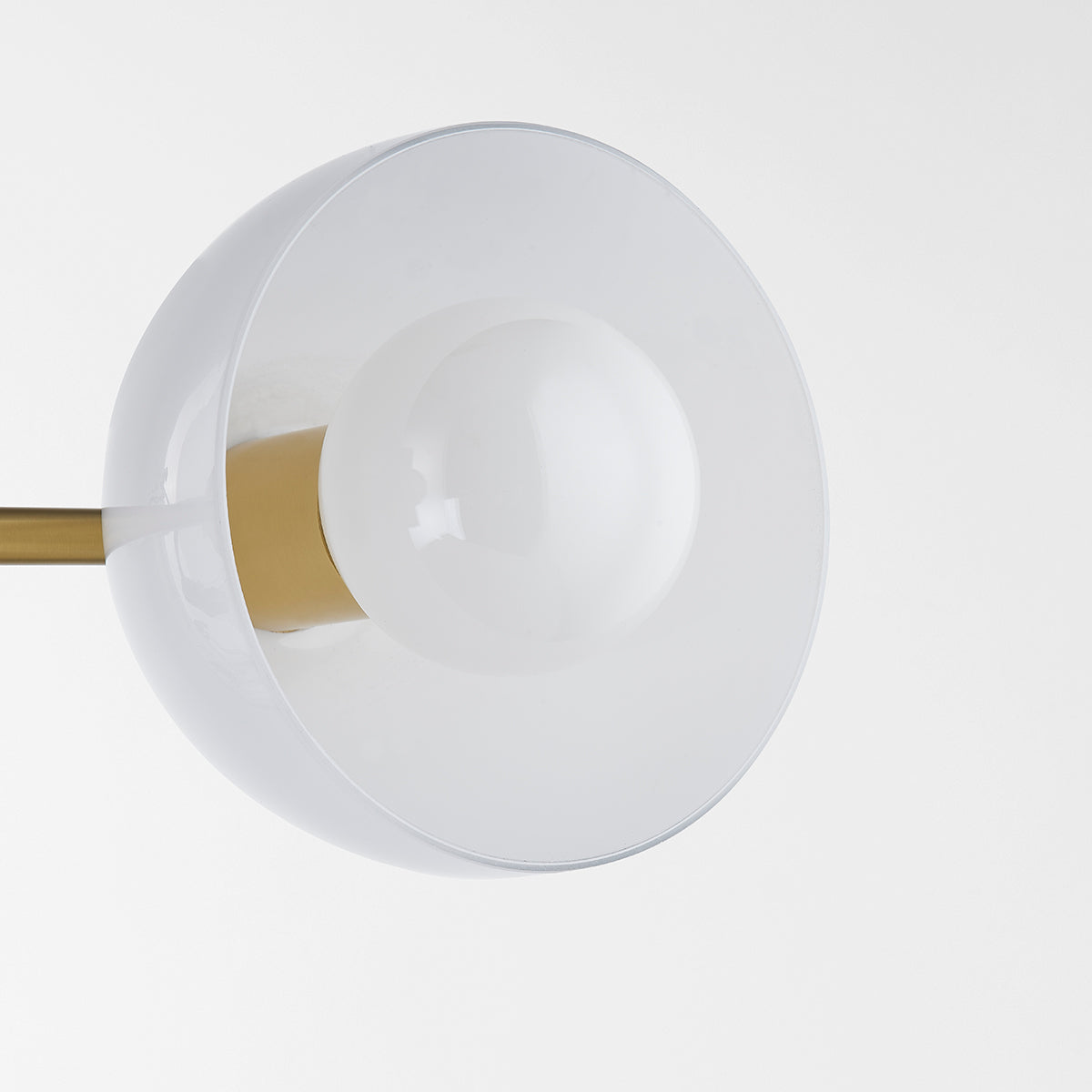 Mitzi by Hudson Valley Lighting Belle 3-Light Vanity Light in Aged Brass, detail view 1
