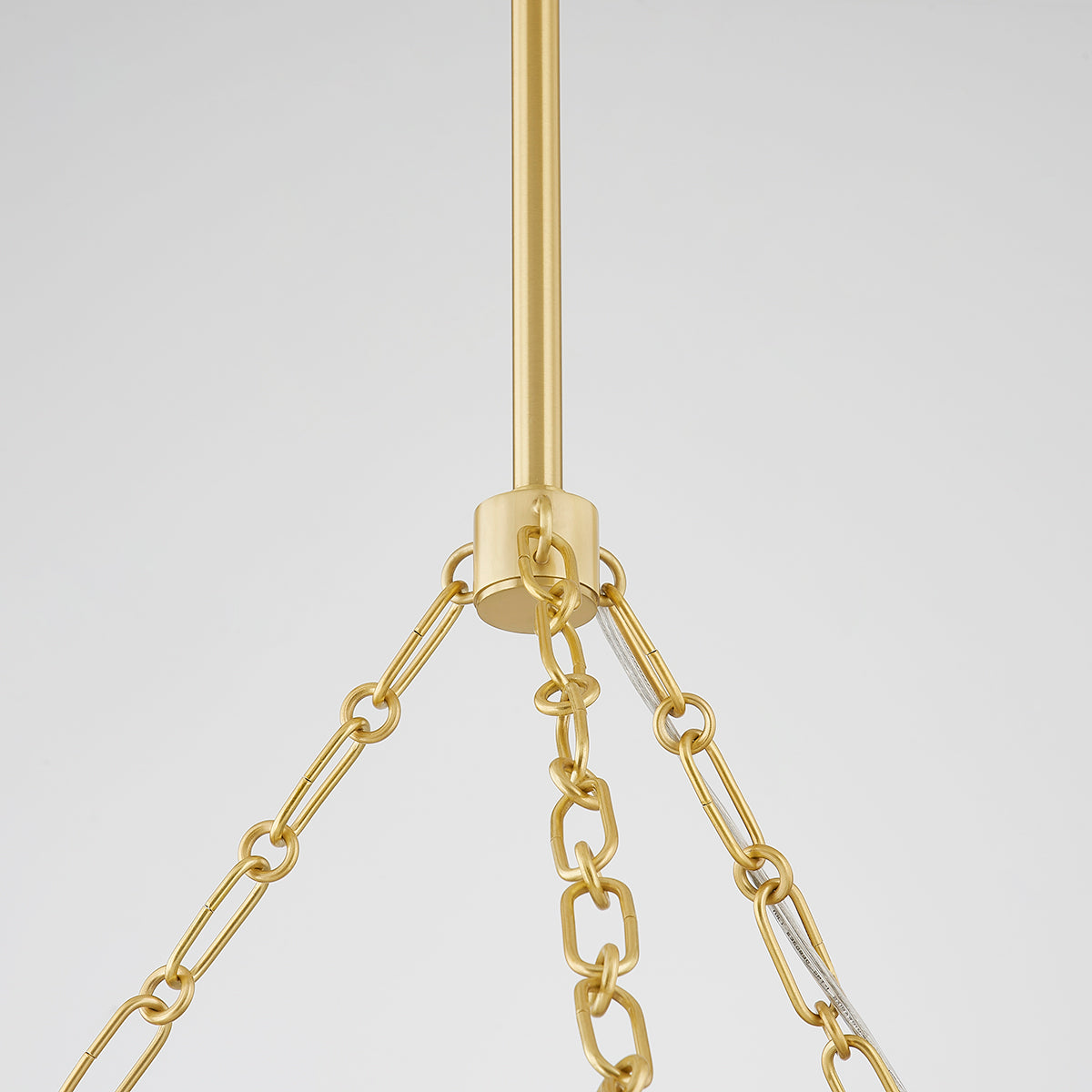 Mitzi by Hudson Valley Lighting Belle Chandelier in Aged Brass / Textured Black Combo, detail view 3