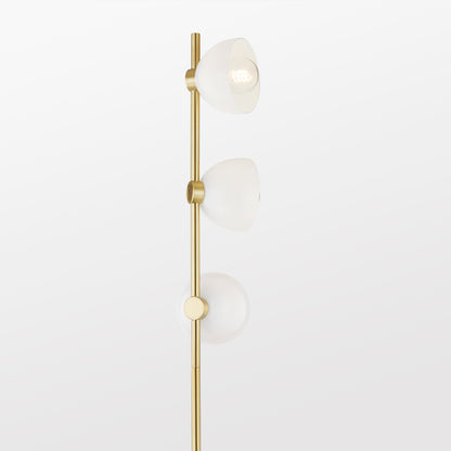 Mitzi by Hudson Valley Lighting Belle Floor Lamp in Aged Brass, detail view 1