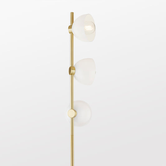Mitzi by Hudson Valley Lighting Belle Floor Lamp in Aged Brass, detail view 1