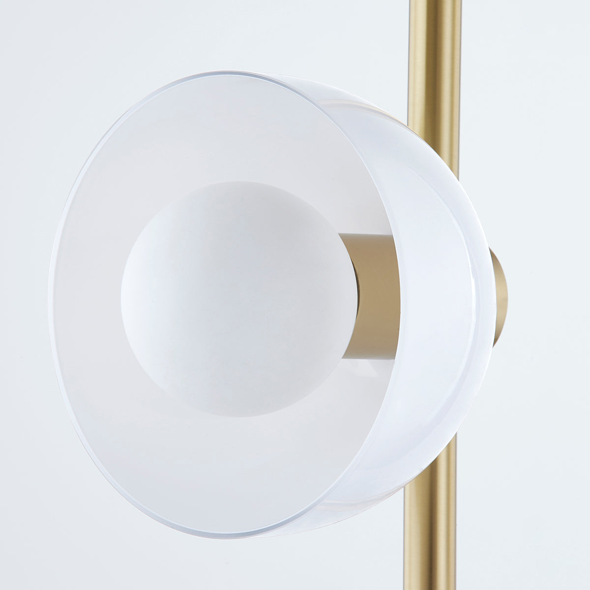 Mitzi by Hudson Valley Lighting Belle Floor Lamp in Aged Brass, detail view 2