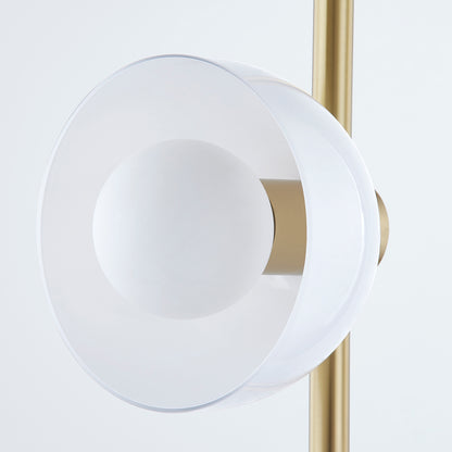 Mitzi by Hudson Valley Lighting Belle Floor Lamp in Aged Brass, detail view 2